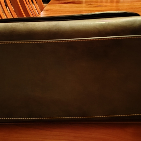 Hema Bags Travel Satchel Brown And Dark Gray Pre Owned - Picture 3 of 6